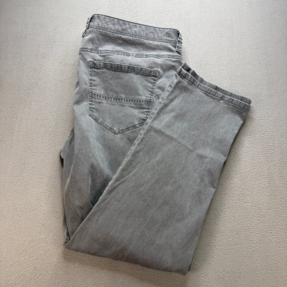 Tommy Bahama Pants Mens 40x30 (FIT 40x29) Grey Lyocell Stretch Casual Chino Logo